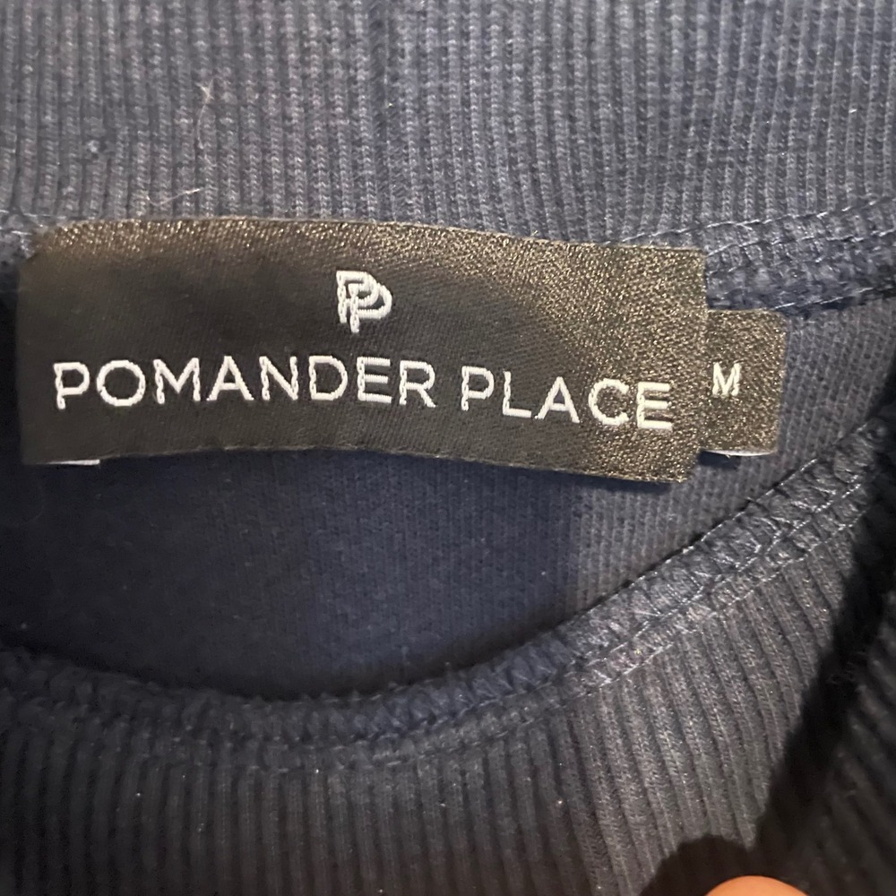 Pomander Place Tuckernuck‎ Porter sweatshirt dress M blue loungewear casual - Picture 5 of 5